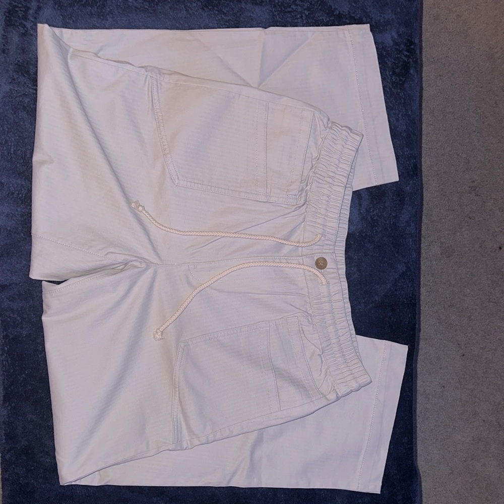 Lands' End Cream Wide Leg Pants